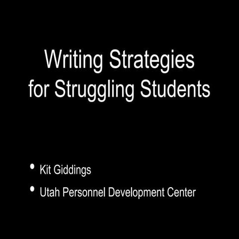 Writing strategies texas
