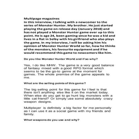 Writing stuff for the fanzine draft 1