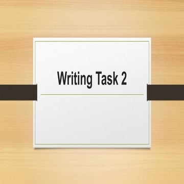 IELTS Writing task 2