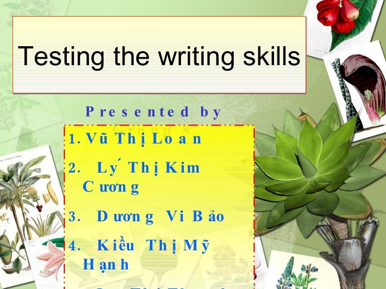 Writing Test