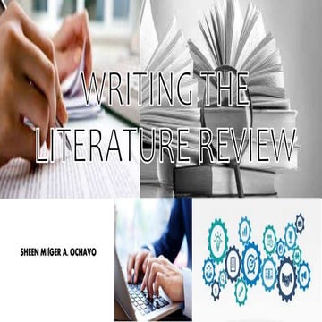 Writing the Literature Review