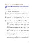 Personal statement for financial aid