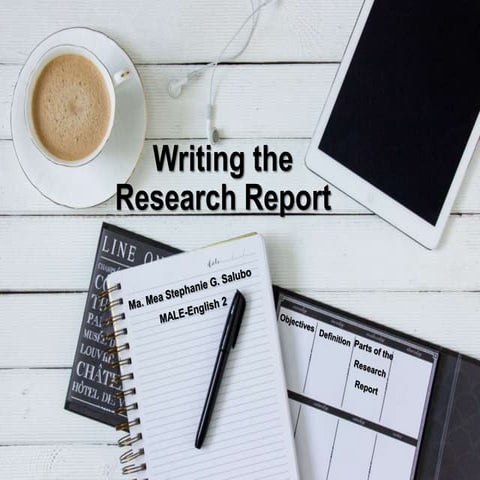 Writing the Research Report