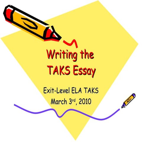 Writing the taks narrative