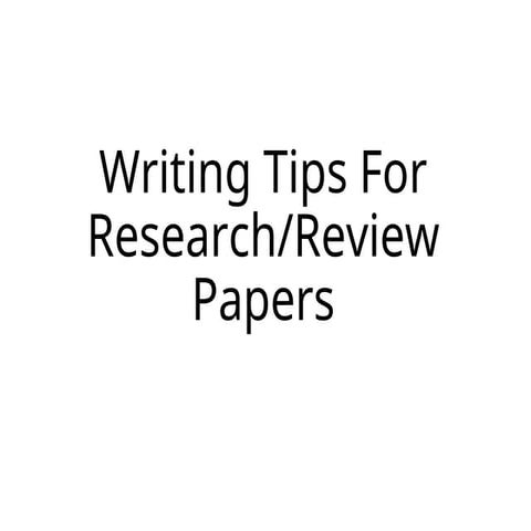 Article Writing Tips for.           .ppt