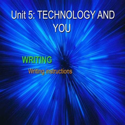 Writing unit 5 lop 10 | PPT