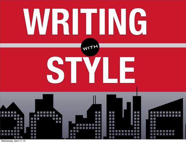 Writing with style 