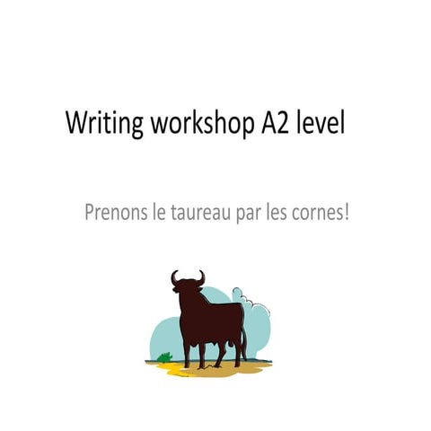 Writing workshop a2