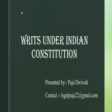 The concept of Writs under Indian Constitution.pdf