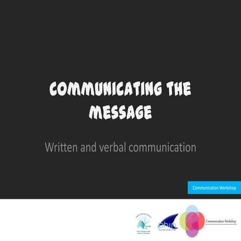 Written communication ppt
