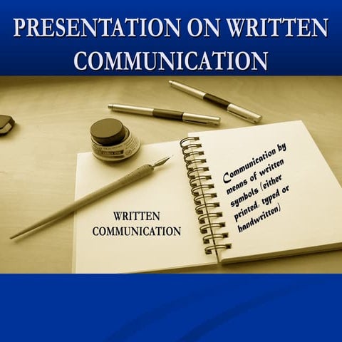 Written communication in business management