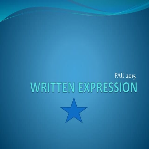 Written expression