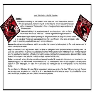 Music Video Analysis 