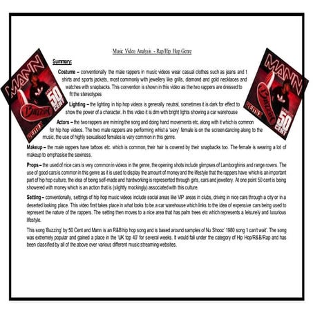 Music Video Analysis 