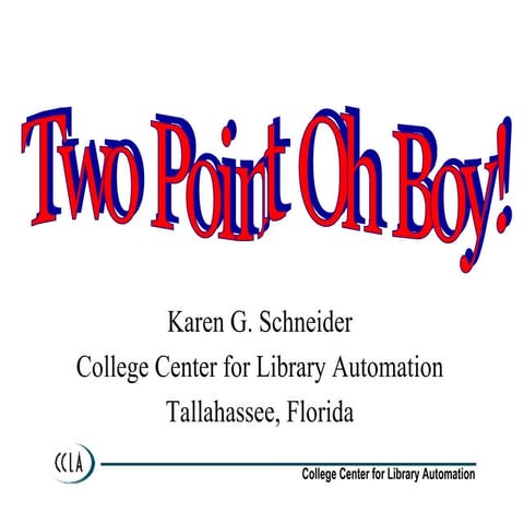 WRL Presentation 2007: Library 2 Point Oh Boy