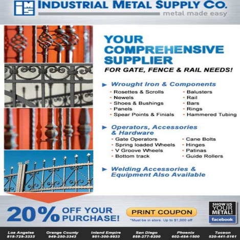 Gate Fence & Rail eblast