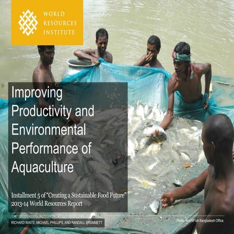 Improving Productivity and Environmental Performance of Aquaculture