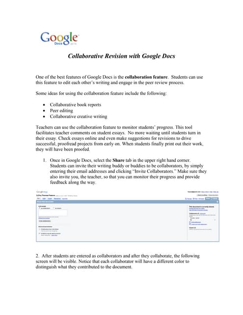 Revising in Google Docs