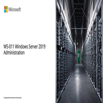 Administration & Gestion de Windows Server 2019
