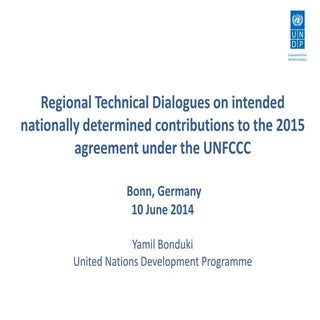 Regional Technical Dialogues on int...