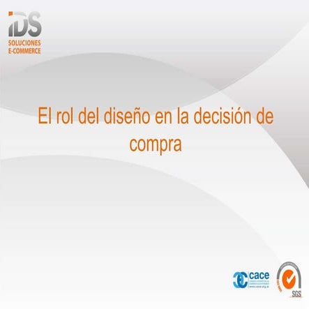 Conferencia "Generando experiencias positivas de compra" 