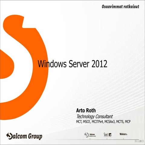 TTL yhteistyöseminaari Windows Server 2012