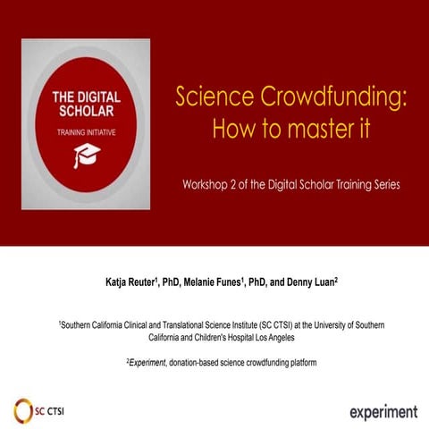 How to Master Science Crowdfunding