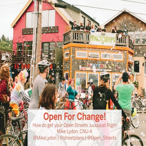 WS 2D   Goldilocks & Streets: What's Just Right for You