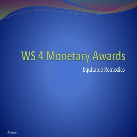 Ws 4 monetary awards