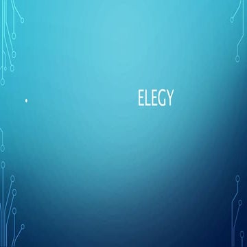 ELEGY