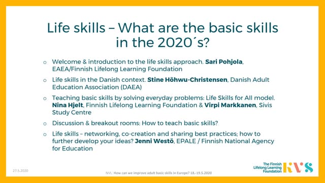 Life skills - What are the basic skills
