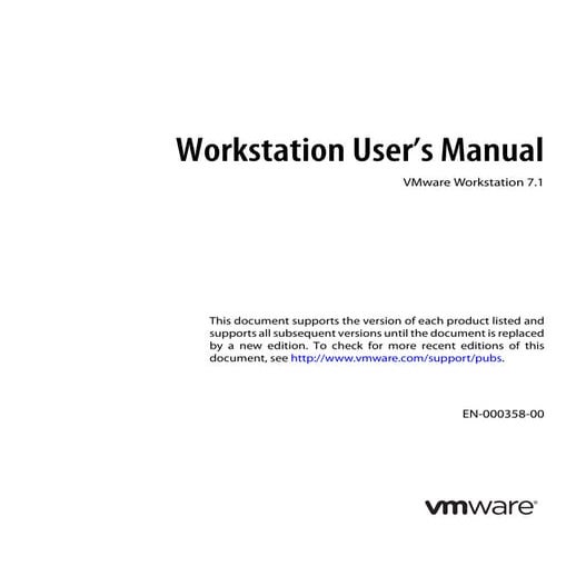 vmware workstation 7.1