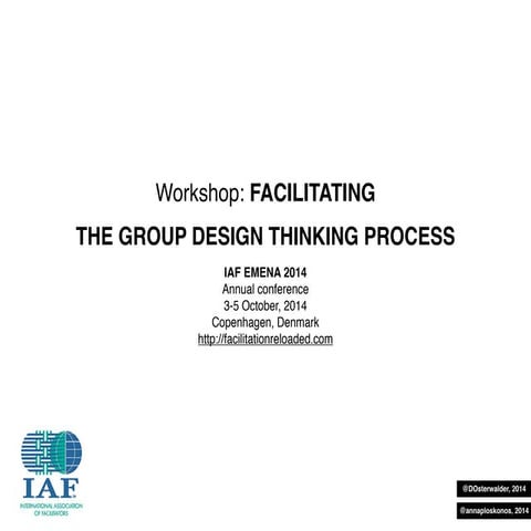 Ws Facilitating the group design thinking process