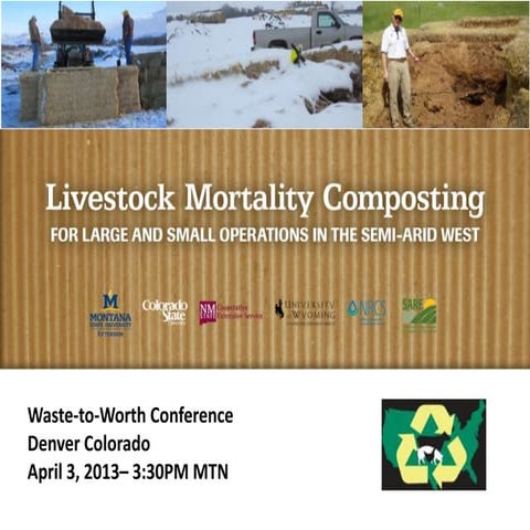 Mortality Composting In the Semi-Arid West