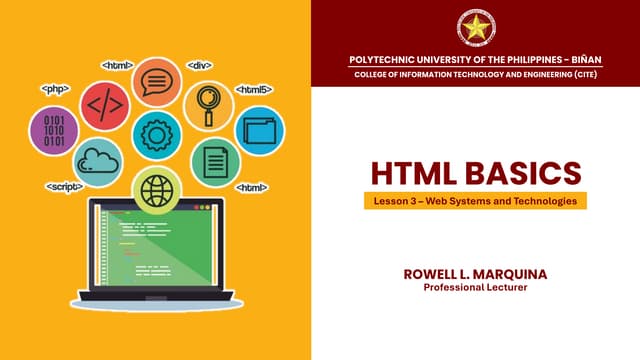 WSAT Lesson 3 -  Introduction to HTML.pdf