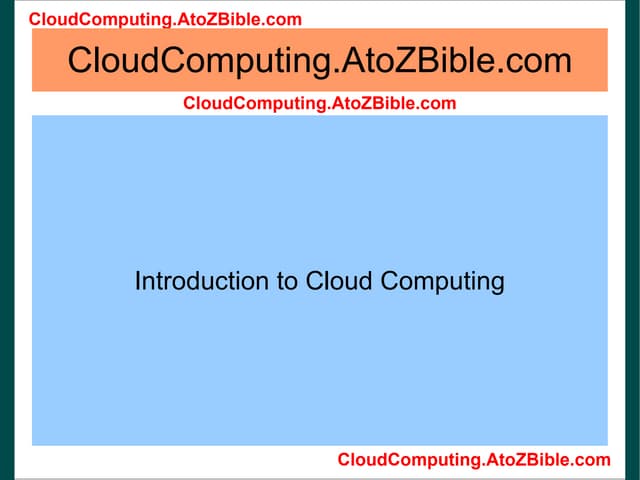 Cloud Computing