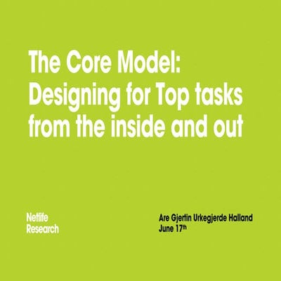 Core Model Workshop