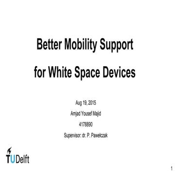 Secondary Spectrum Usage for Mobile Devices