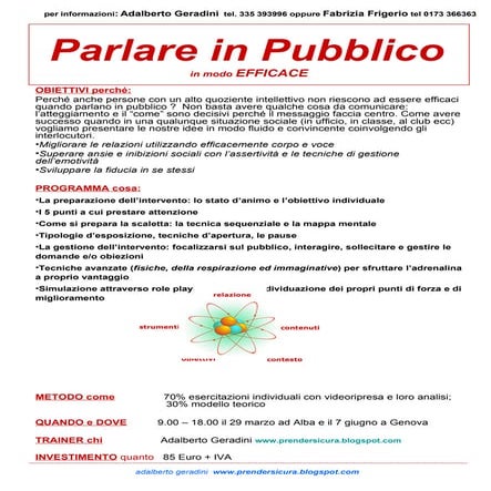 PARLARE IN PUBBLICO