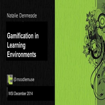 Gamification in Learning Environments