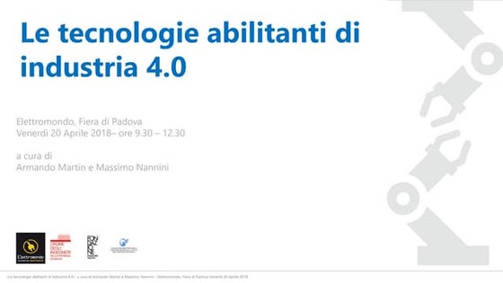 La quarta rivoluzione industriale è iniziata? | PPT