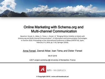 Online Marketing with Schema.org and Multi-channel Communication