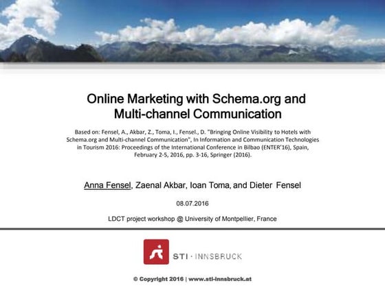 Online Marketing with Schema.org and Multi-channel Communication