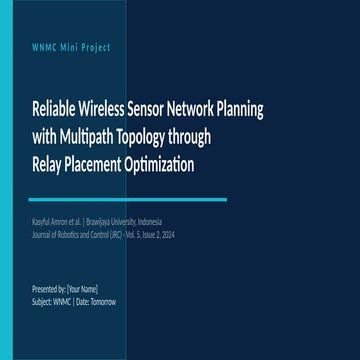 Optimizing Reliable Wireless Sensor Networks with Hybrid GA-PSO for ...