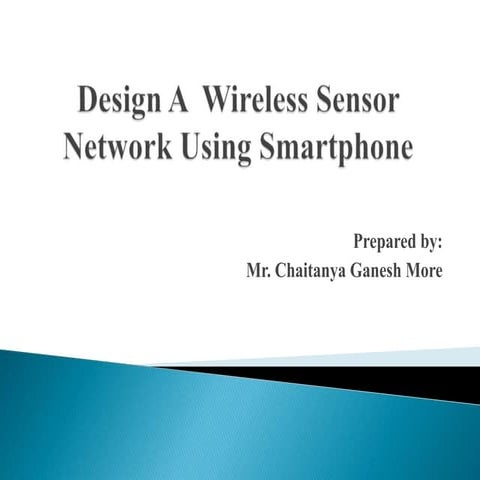 Wsn using smartphone