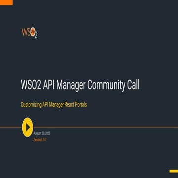 Wso2 api manager community call#14 | PPT