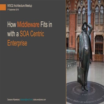 How middleware fits in to an SOA centric enterprise