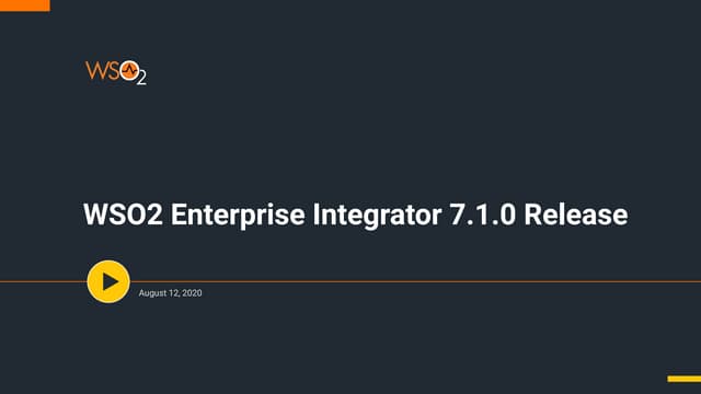 [Webinar] WSO2 Enterprise Integrator 7.1.0 Release