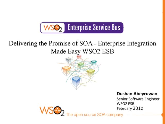 Delivering the Promise of SOA - Enterprise Integration Made Easy