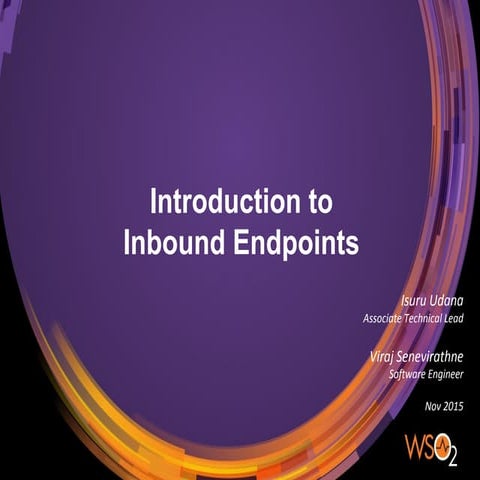 WSO2 ESB Introduction to Inbound Endpoints